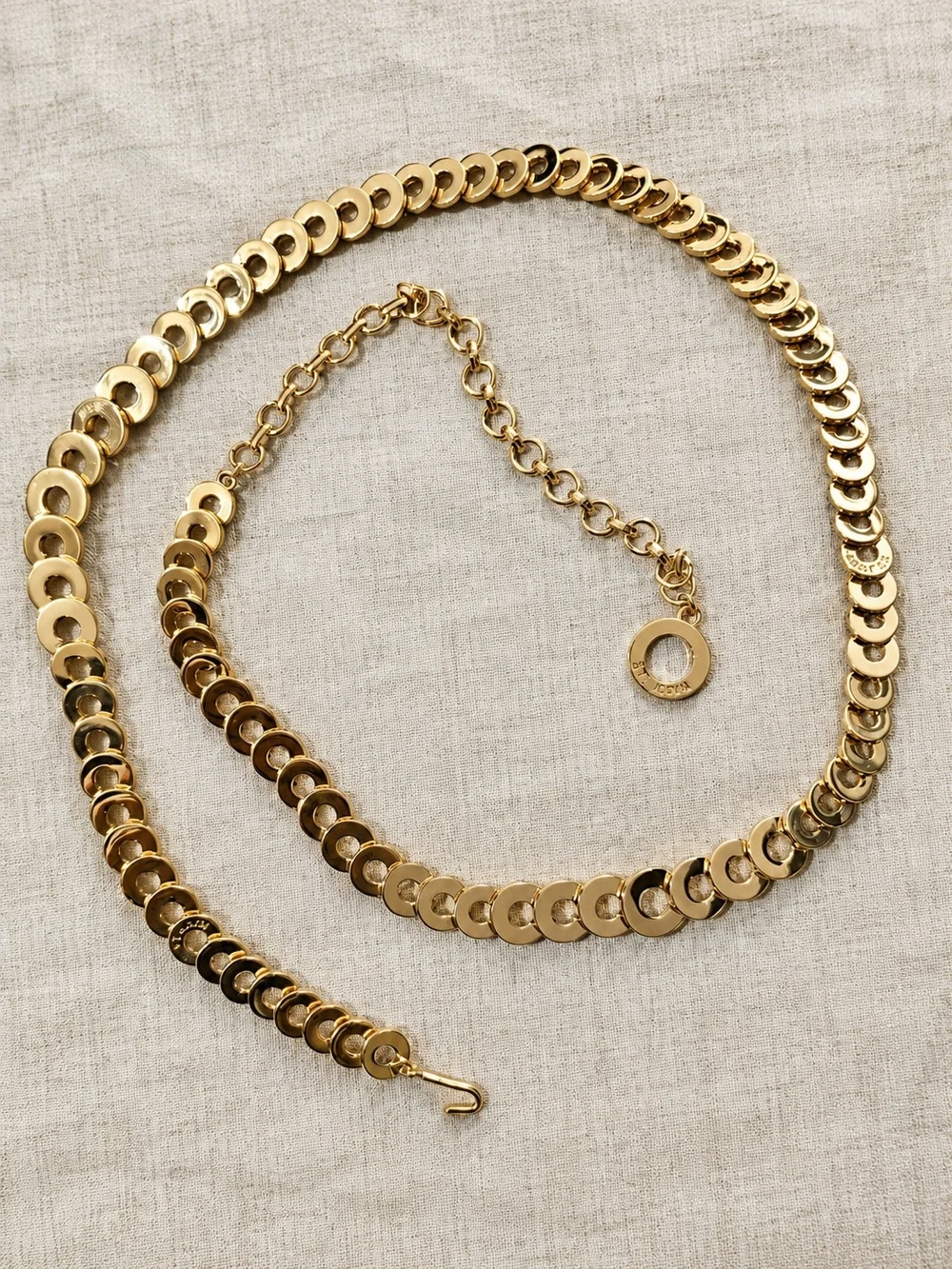Vintage St. John Gold Tone Chain Link Belt 40